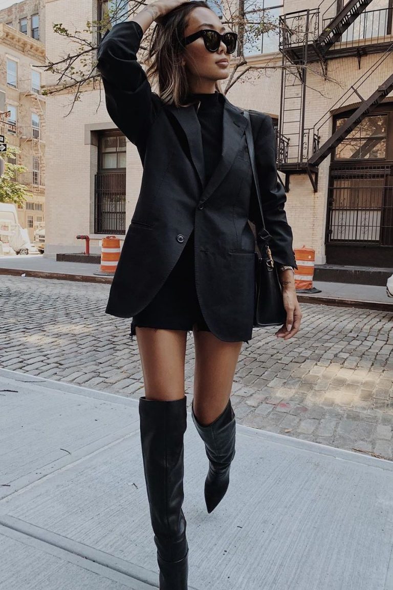 20 Ways To Wear an Oversized Blazer If You Love Short Skirts and ...