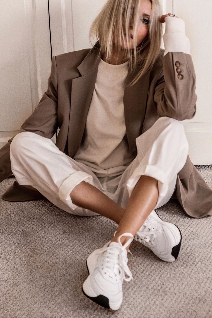 oversized blazer with hoodie