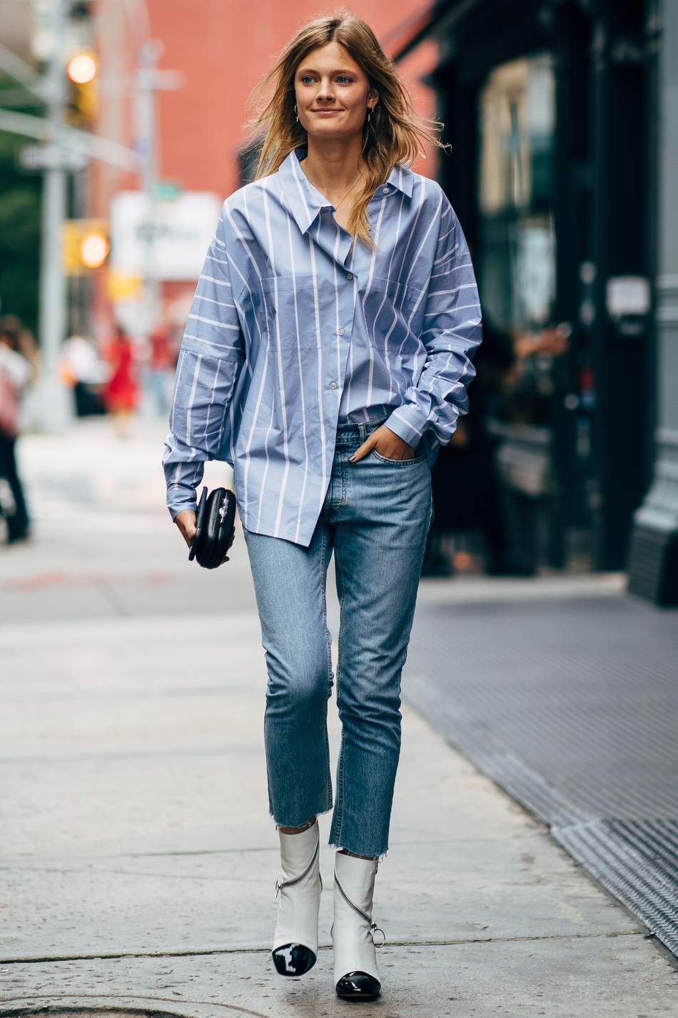 oversized button down shirt outfit