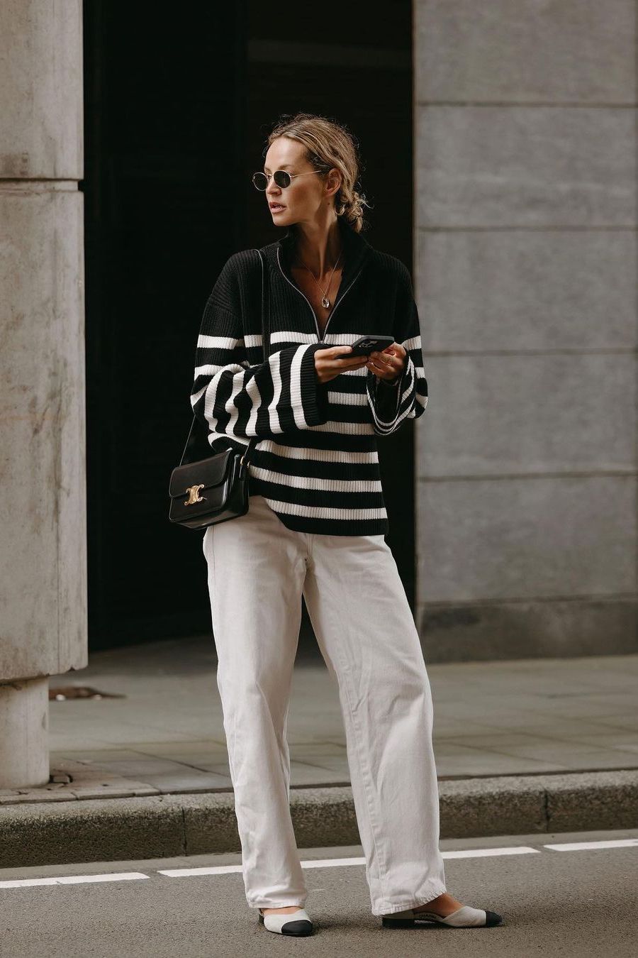 Chic Breton Stripe Sweater Outfits