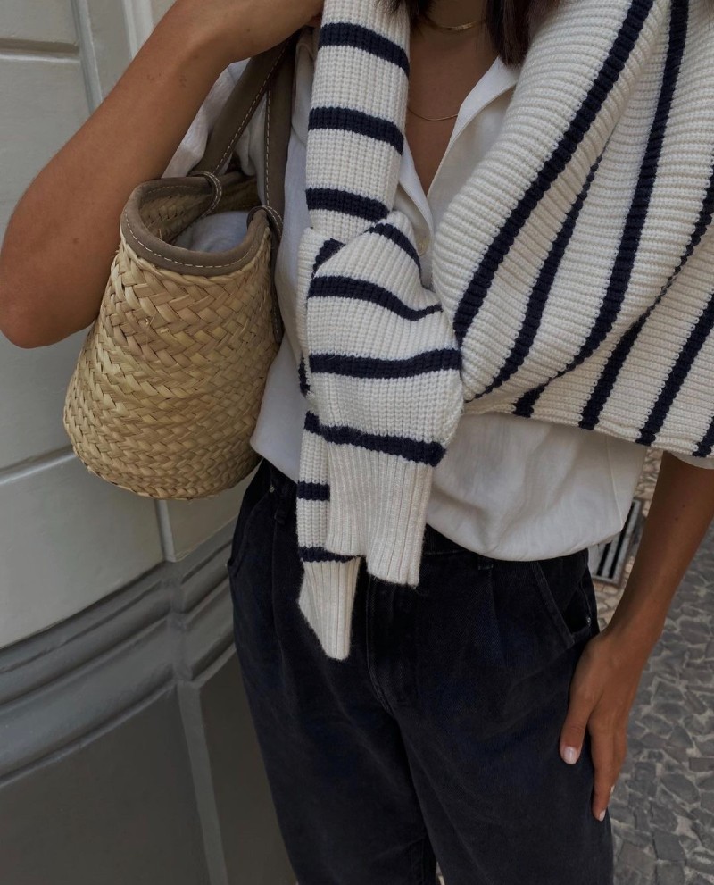 Chic Breton Stripe Sweater Outfits